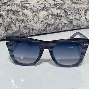 NEW Missoni Ombre Striped Sunglasses in Gray Horn